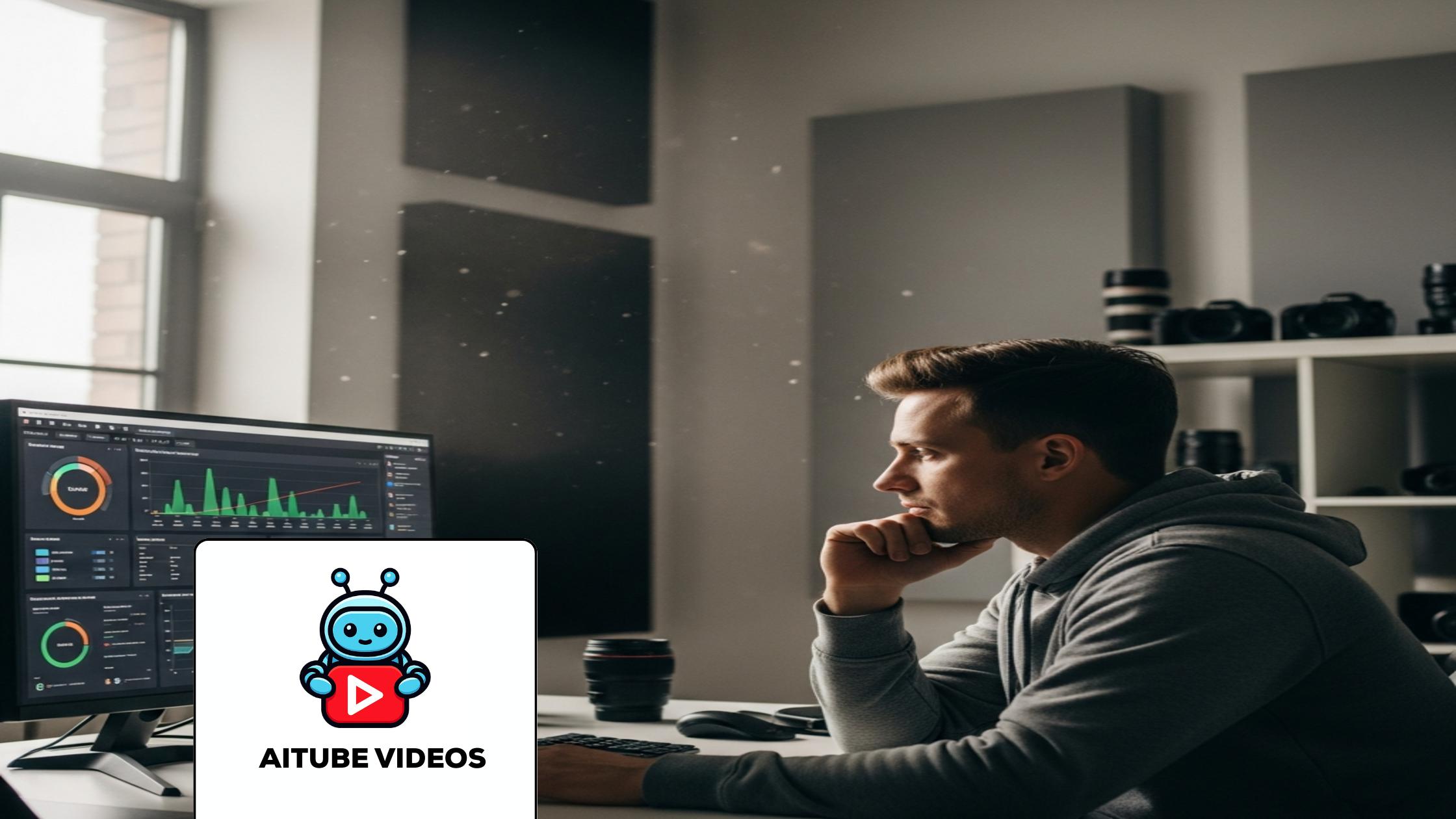 Professional creator analyzing AI short video monetization strategies on a digital dashboard.